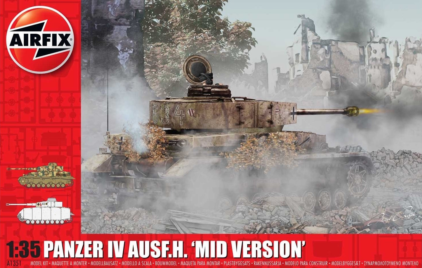 Airfix A1351 1:35 Pz.Kpfw.IV Ausf.H Mid Version