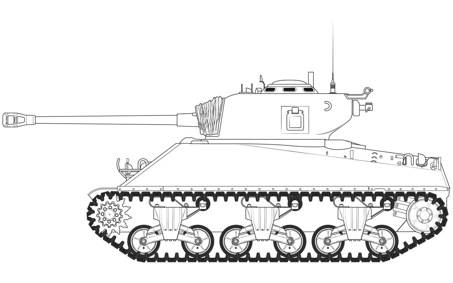 Airfix A1365 1:35 M4A3(76)W Sherman Battle of the Bulge