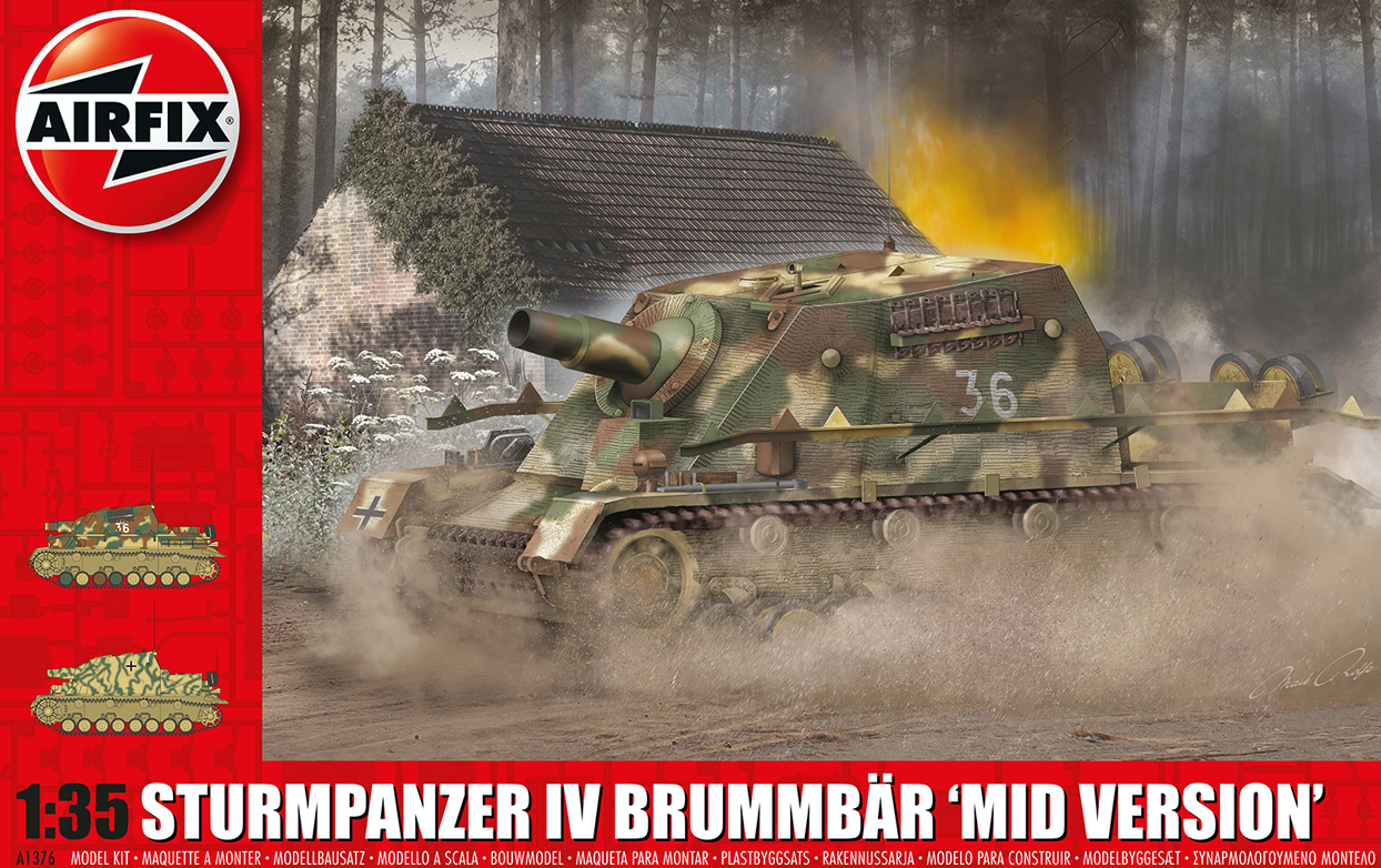 Airfix A1376 1:35 Sturmpanzer IV Brummbar (Mid Production Version)