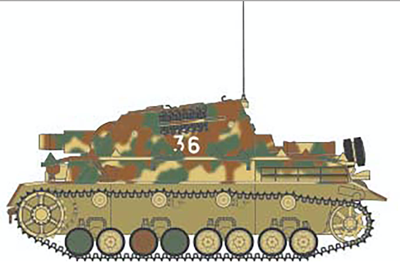 Airfix A1376 1:35 Sturmpanzer IV Brummbar (Mid Production Version)