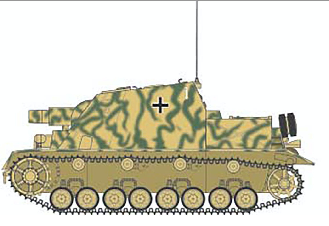 Airfix A1376 1:35 Sturmpanzer IV Brummbar (Mid Production Version)