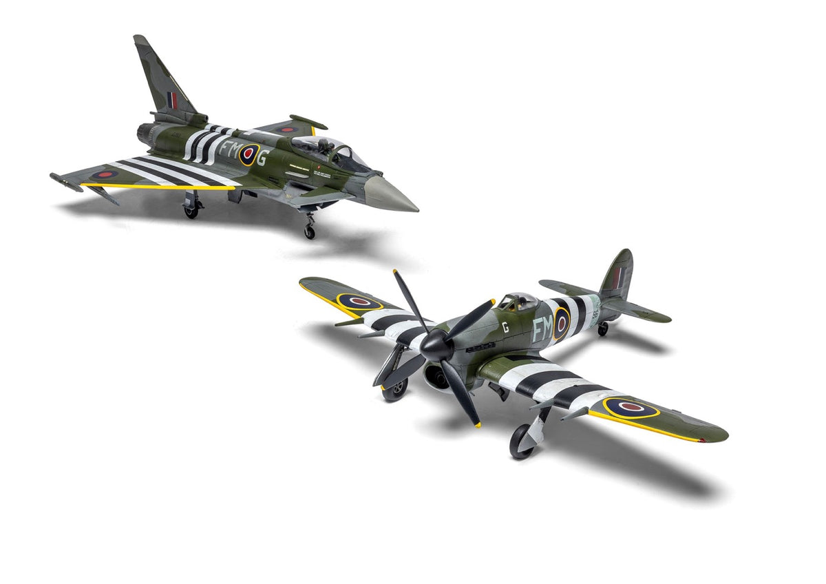 Airfix A40001 1:72 Eurofighter Typhoon FGR.4 'Moggy' & Hawker Typhoon Mk.IB - Twin Pack