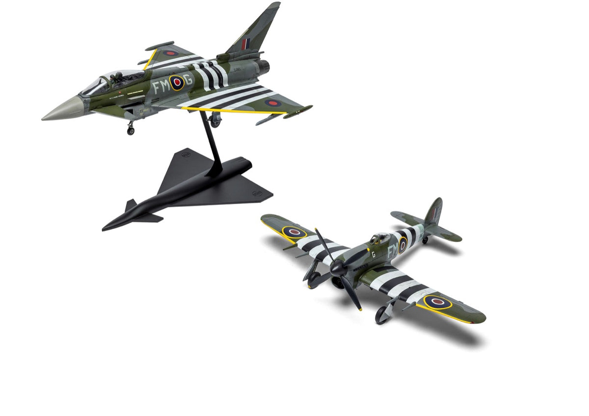 Airfix A40001 1:72 Eurofighter Typhoon FGR.4 'Moggy' & Hawker Typhoon Mk.IB - Twin Pack