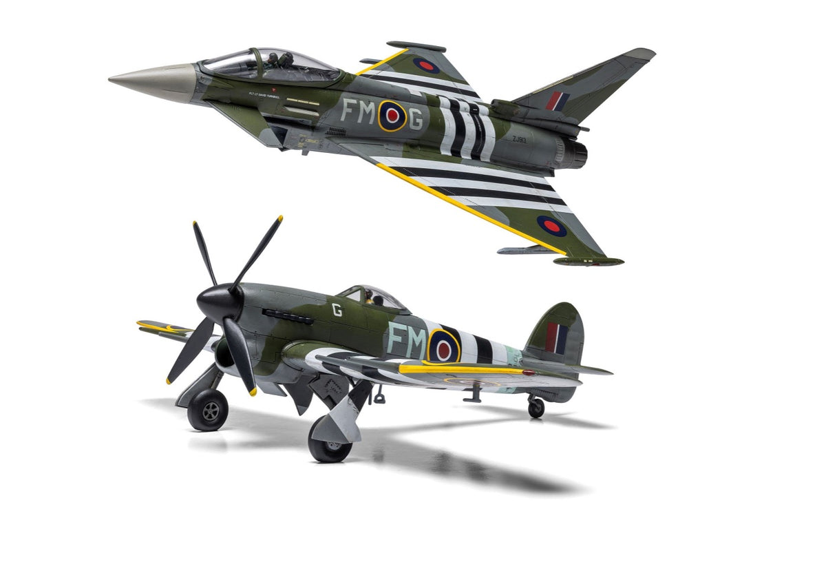 Airfix A40001 1:72 Eurofighter Typhoon FGR.4 'Moggy' & Hawker Typhoon Mk.IB - Twin Pack
