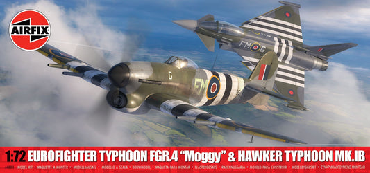 Airfix A40001 1:72 Eurofighter Typhoon FGR.4 'Moggy' & Hawker Typhoon Mk.IB - Twin Pack