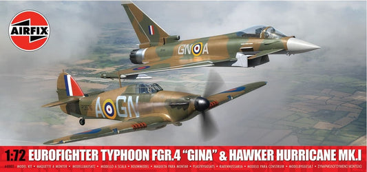 Airfix A40002 1:72 Eurofighter Typhoon FGR.4 'Gina' & Hawker Hurricane Mk.I - Twin Pack