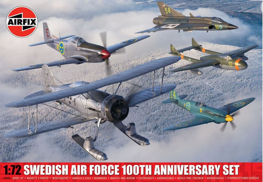 Airfix A40004 1:72 Swedish Air Force 100th Anniversary Set