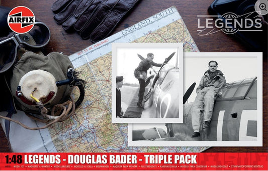 Airfix A40101 1:48 Legends - Douglas Bader - Triple Pack
