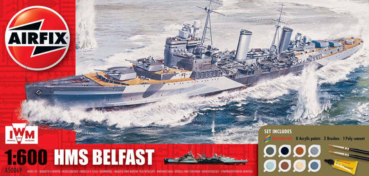 Airfix A50069 1:600 H.M.S. Belfast Gift Set