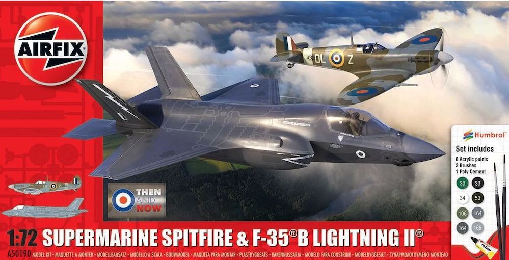 Airfix A50190 1:72 Supermarine Spitfire Mk.Vc & Lockheed F-35B Lightning II Gift Set