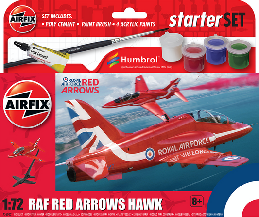 Airfix A55002 1:72 Red Arrows Hawk Starter Set New Tooling