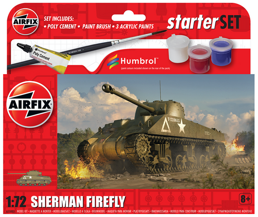 Airfix A55003 1:72 Sherman Firefly Starter Set