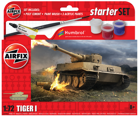 Airfix A55004 1:72 Tiger 1 Starter Set New Tooling