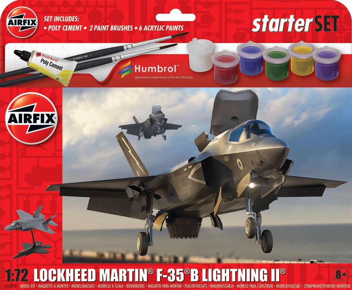 Airfix A55010 1:72 Lockheed Martin F-35B Lightning II Starter Set