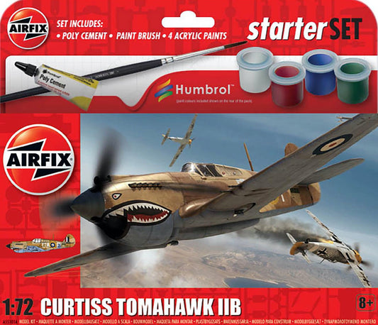 Airfix A55101A 1:72 Curtiss Tomahawk IIB RAF (P-40B) Starter Set