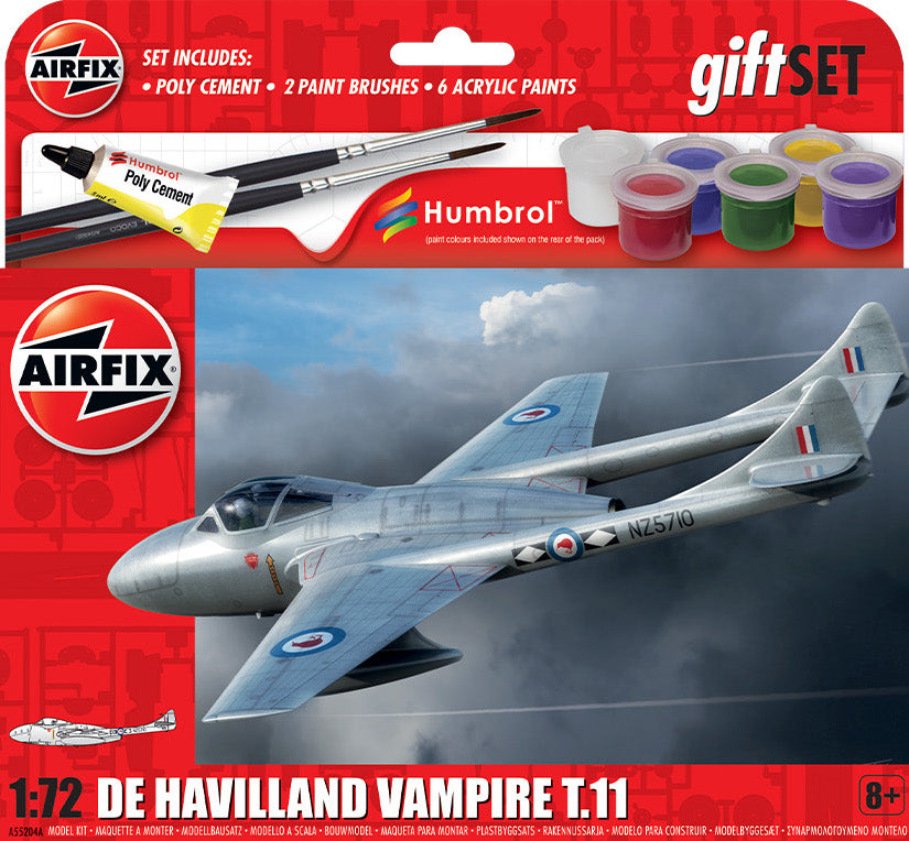 Airfix A55204A 1:72 de Havilland Vampire T.11 Starter Set