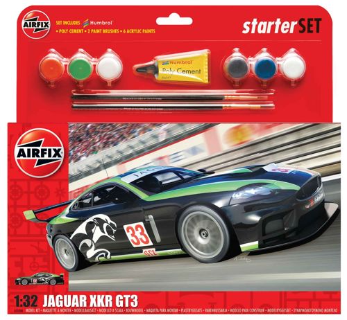 Airfix A55306 1:32 Jaguar XKRGT3 'Fantasy Scheme' Starter Set