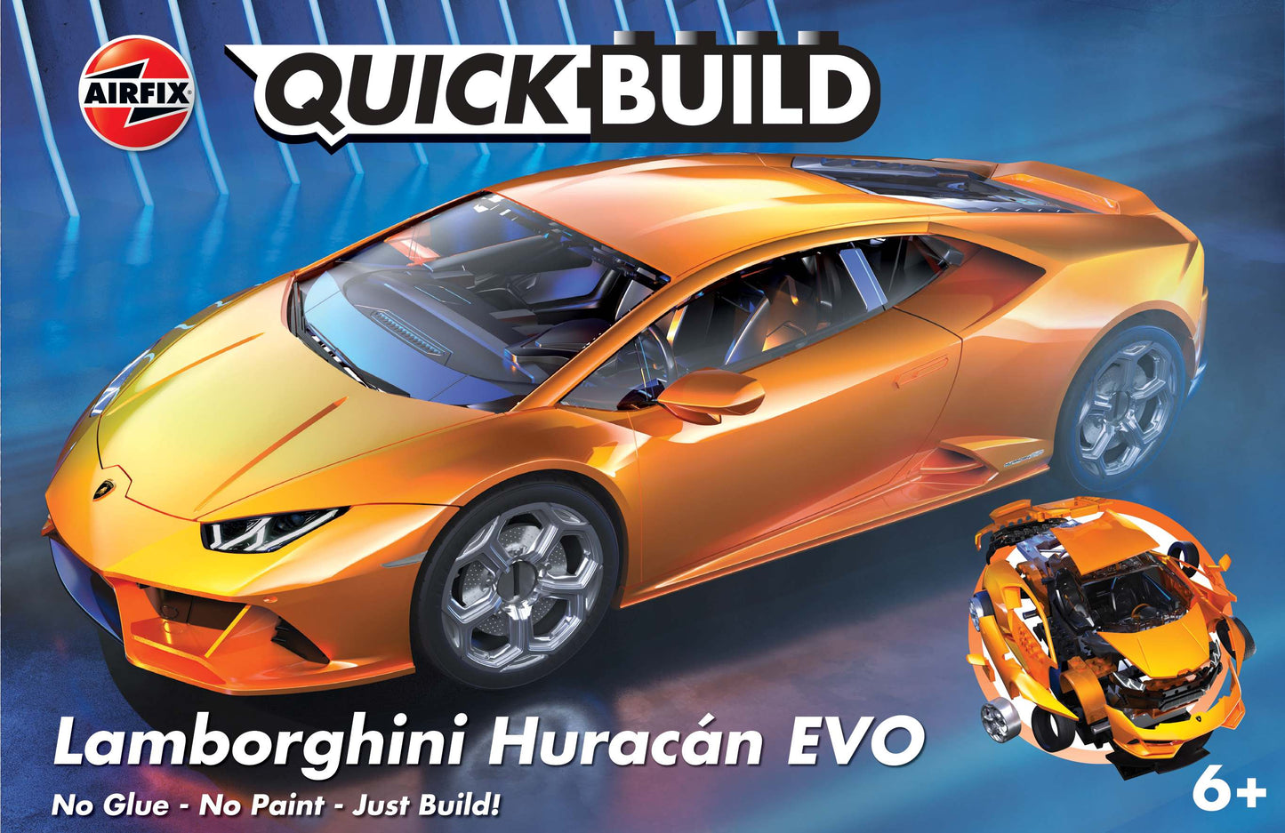 Airfix J6058  Lamborghini Huracan EVO. QUICK BUILD