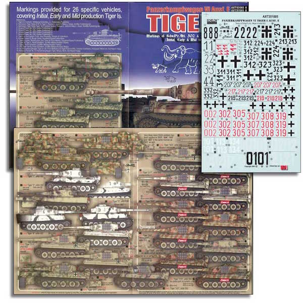 Echelon FD AXT351005 1:35 Schwere PzAbt 502 & Schw.Pz.Kp. Meyer Tiger Is