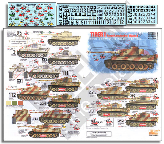 Echelon FD AXT351006 1:35 Schwere Panzerabteilung 505 Pz.Kpfw.VI Tiger I Ausf.E