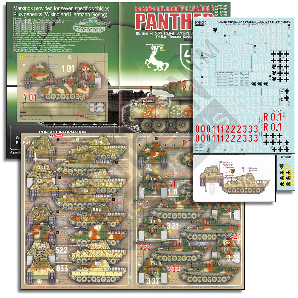 Echelon FD AXT351015 1:35 Wiking Panthers (Ausf.As & Gs)