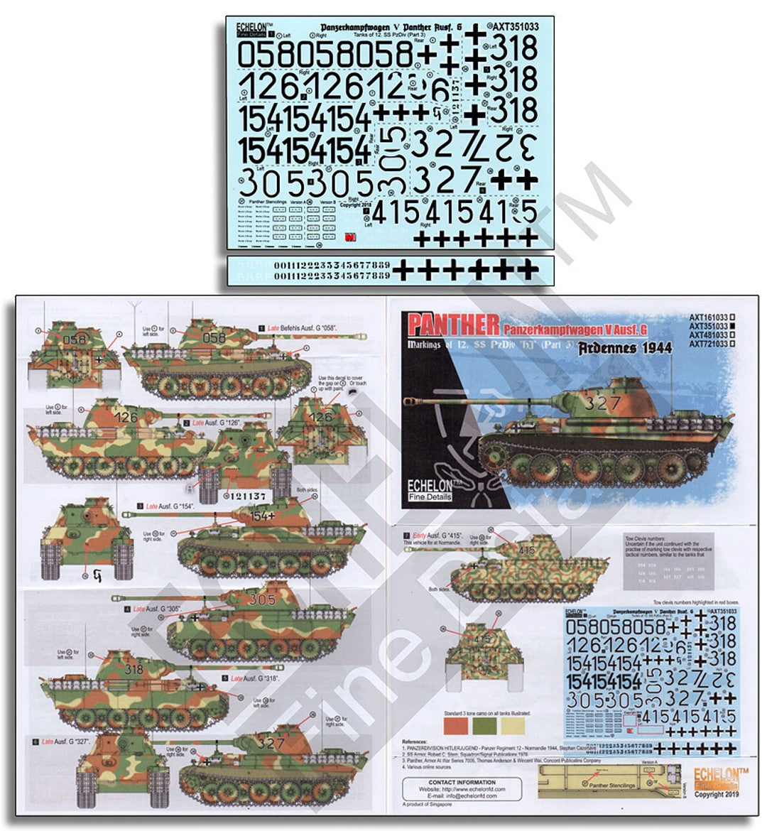 Echelon FD AXT351033 1:35 SS-Pz.Div. Panthers (Pt3)
