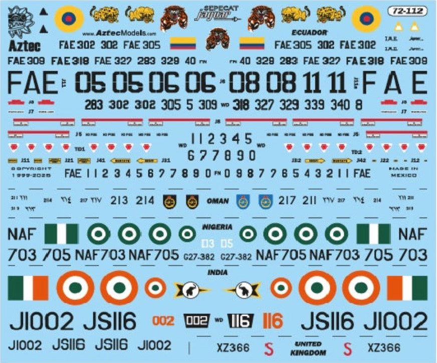 Aztec AZD72112 1:72 Sepecat Jaguar