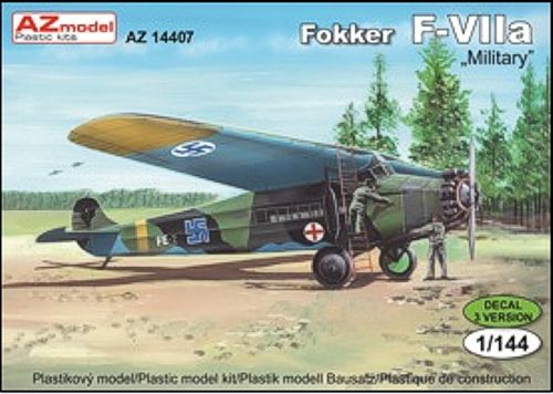 AZ Model AZ1407 1:144 Fokker F-VIIa Military Version