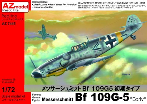 AZ Model AZ7445 1:72 Messerschmitt Bf-109G-5 Early Version