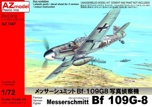 AZ Model AZ7447 1:72 Messerschmitt Bf-109G-8 Recce