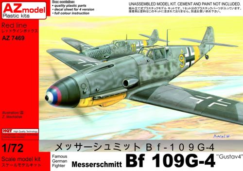 AZ Model AZ7469 1:72 Messerschmitt Bf-109G-4 'Gustav 4'