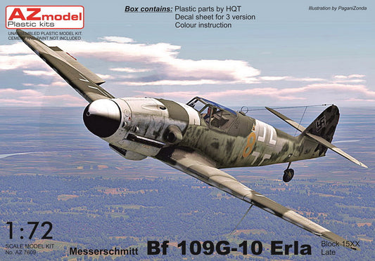 AZ Model AZ7611 1:72 Messerschmitt Bf-109G-10 'Erla Late' (block 15XX)