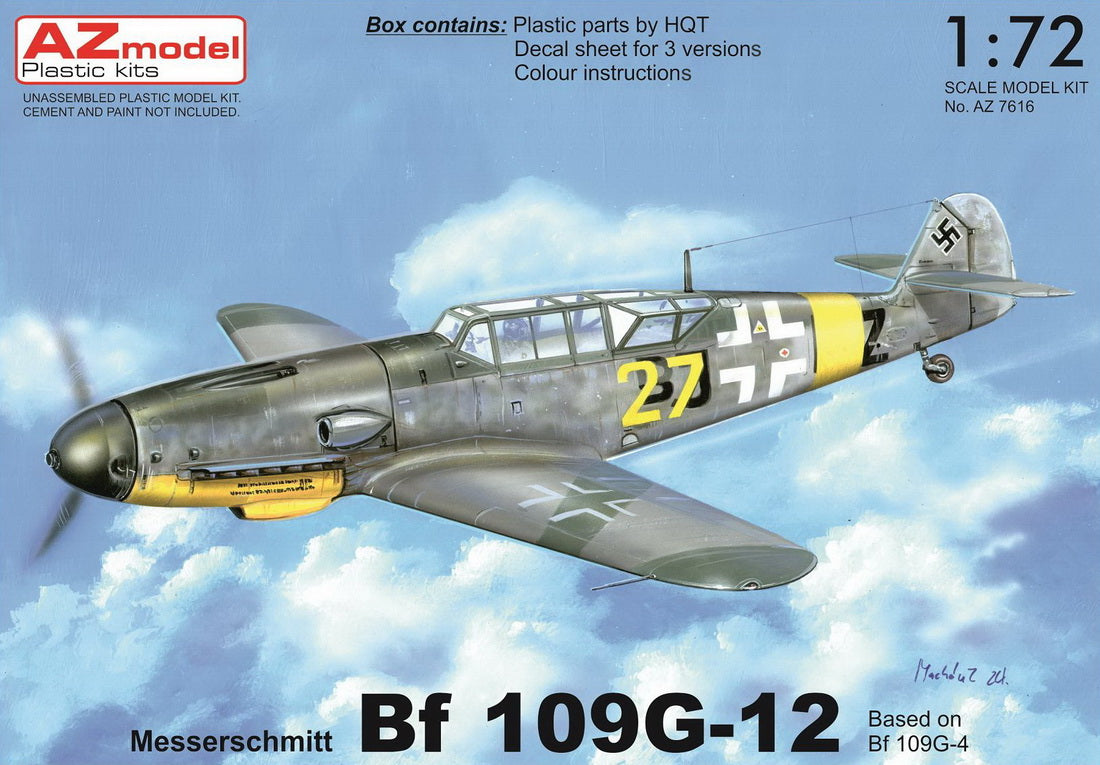 AZ Model AZ7616 1:72 Messerschmitt Bf-109G-12 (G-4 based) 'Two-Seater'