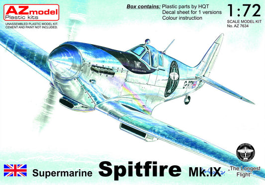 AZ Model AZ 7634 1:72 Supermarine Spitfire Mk.IX 'The Longest Flight'