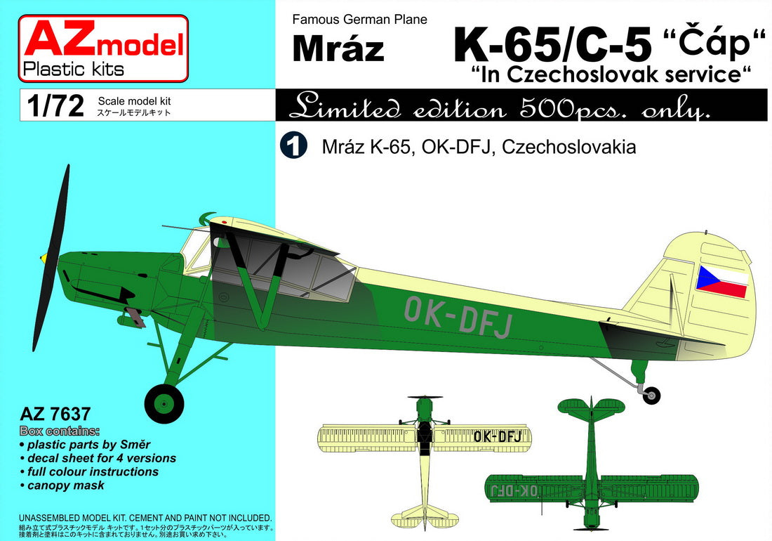 AZ Model AZ7637 1:72 Mraz K-65/C-5 'In Czechoslovak Service'