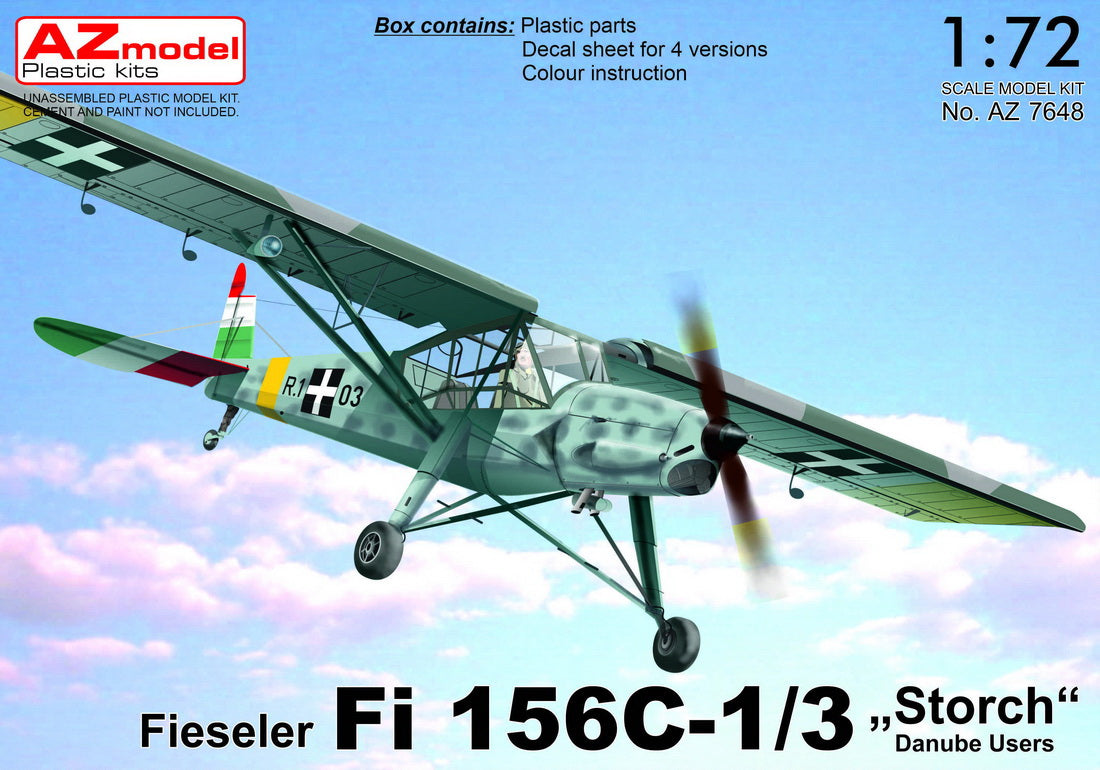 AZ Model AZ7648 1:72 Fieseler Fi-156C-1/3 'Storch' 'Danubian Users'