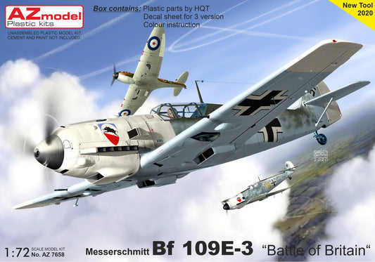 AZ Model AZ7658 1:72 Messerschmitt Bf-109E-3 'Battle of Britain'