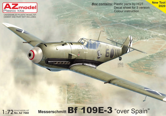 AZ Model AZ7660 1:72 Messerschmitt Bf-109E-3 'Over Spain'