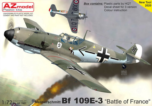 AZ Model AZ7661 1:72 Messerschmitt Bf-109E-3 'Battle of France'