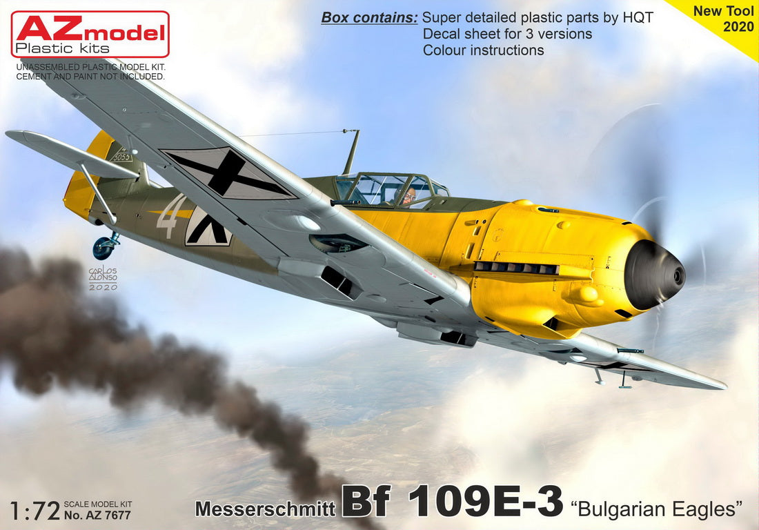 AZ Model AZ7677 1:72 Messerschmitt Bf-109E-3 'In Bulgarian Service'