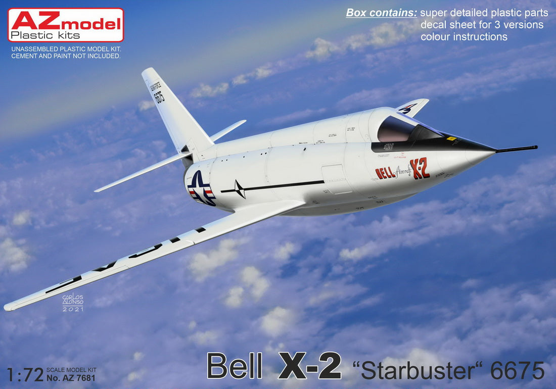 AZ Model AZ7681 1:72 Bell X-2 Starbuster No.6675 New Mould