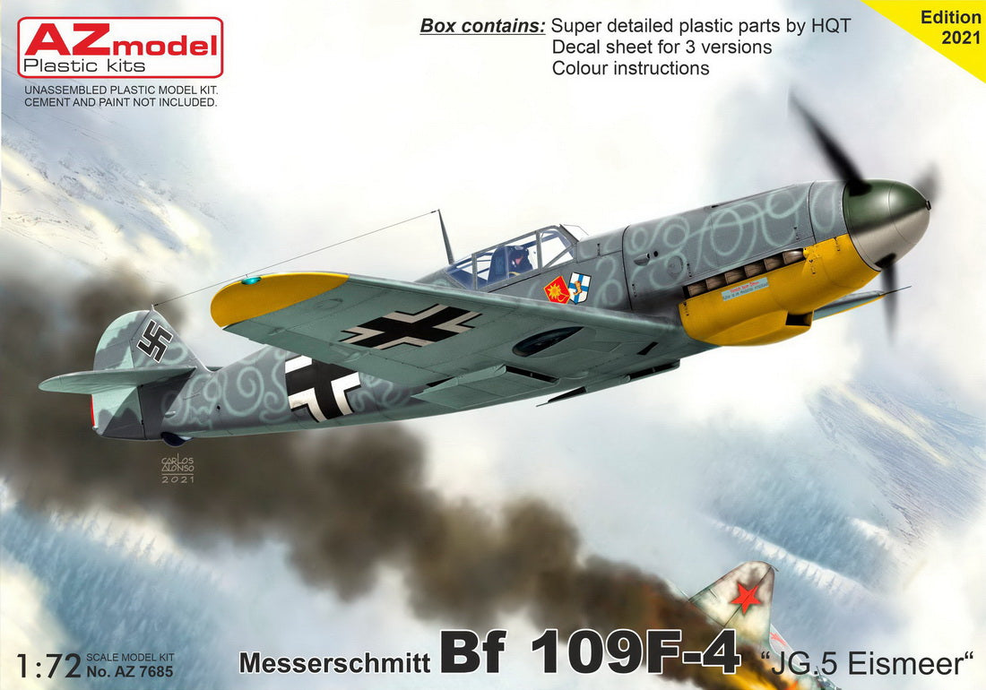 AZ Model AZ7685 1:72 Messerschmitt Bf-109F-4 'JG 5 Eismeer' Filter