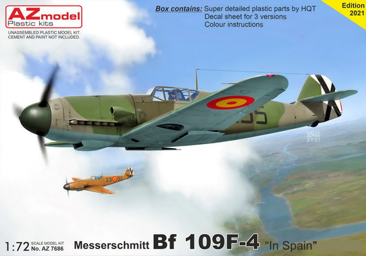 AZ Model AZ7686 1:72 Messerschmitt Bf-109F-4 'In Spanish Services'