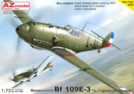 AZ Model AZ7688 1:72 Messerschmitt Bf-109E-3 'In Yugoslavian Service'