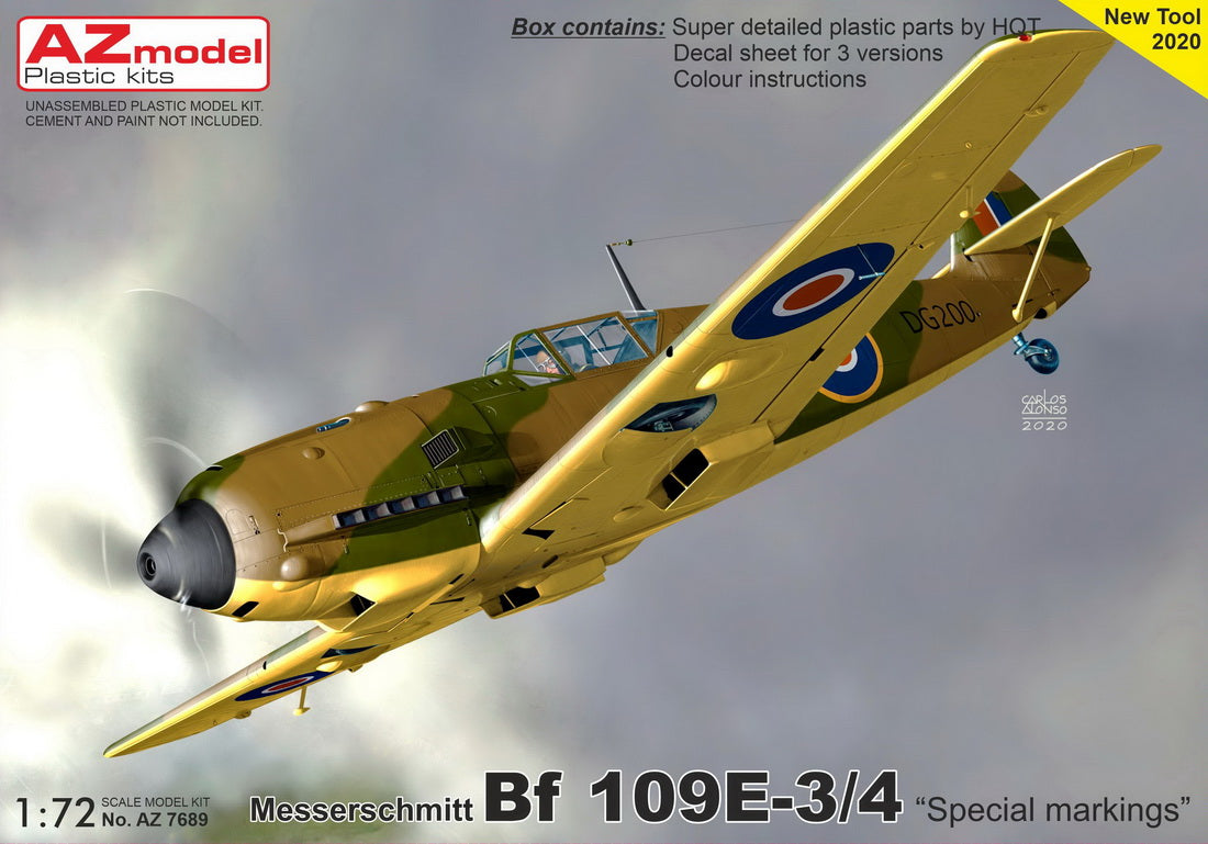 AZ Model AZ7689 1:72 Messerschmitt Bf-109E 'Special Markings', Pt.II