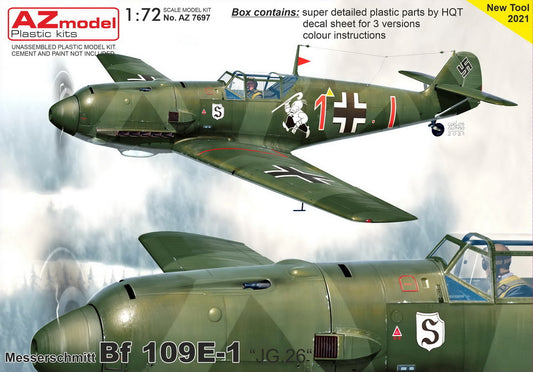 AZ Model AZ7697 1:72 Messerschmitt Bf-109E-1 'JG.26'