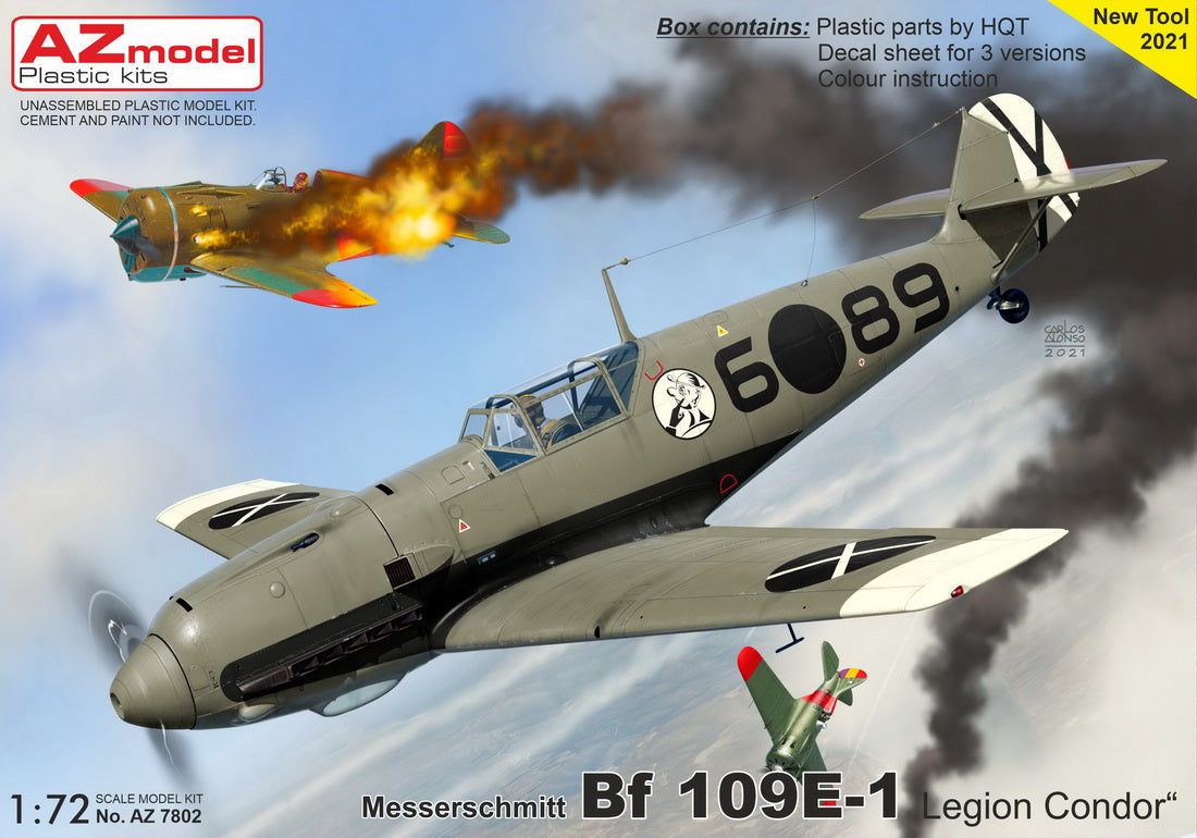 AZ Model AZ7802 1:72 Messerschmitt Bf-109E-1 'Legion Condor'