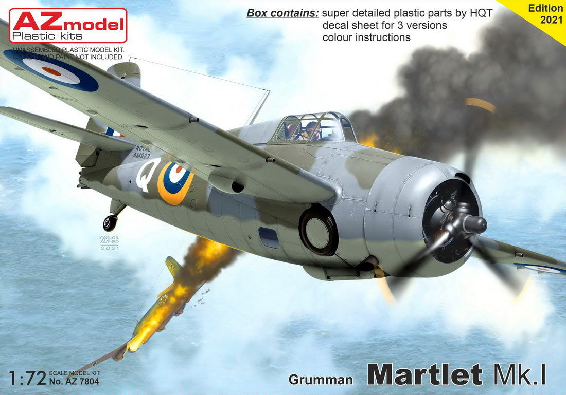 AZ Model AZ7804 1:72 Grumman Martlet Mk.I 'FAA Service' Re-Box