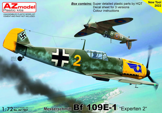 AZ Model AZ7807 1:72 Messerschmitt Bf-109E-1 'Experten 2'