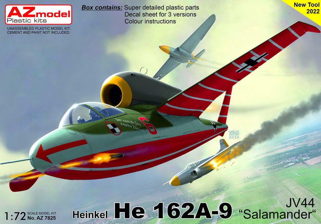 AZ Model AZ7825 1:72 Heinkel He-162A-9 'JV 44'